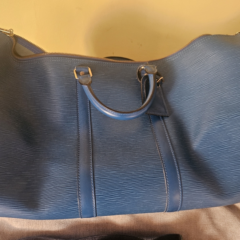 Louis vuitton carry all epi blue vintage